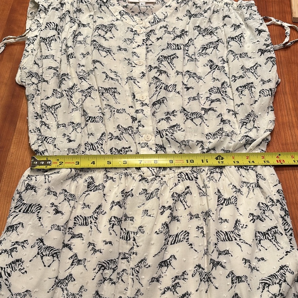 Corey Lynn Calter Zebra Romper from Anthropologie size L. - Picture 7 of 9